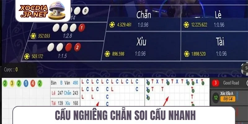 Cầu nghiêng chẵn soi cầu nhanh