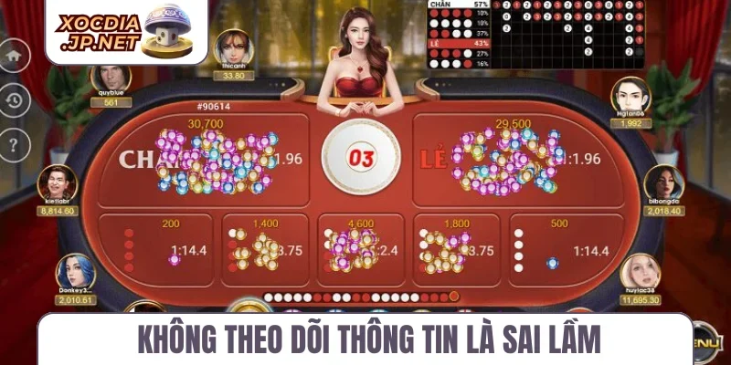 Không theo dõi thông tin là sai lầm