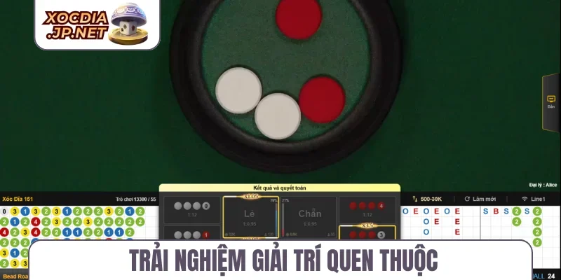 Trải nghiệm giải trí quen thuộc