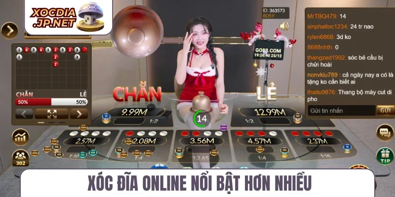 Xóc đĩa online nổi bật hơn nhiều